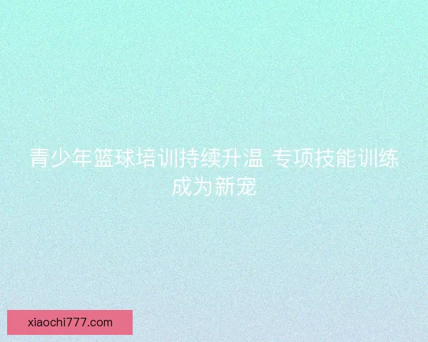 青少年篮球培训持续升温 专项技能训练成为新宠